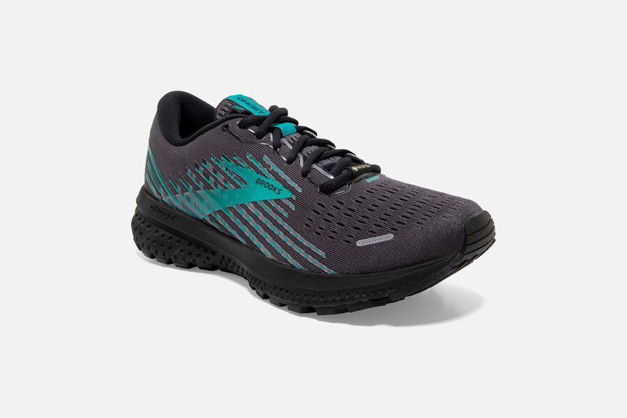 Brooks Ghost 13 GTX Road Running Shoes - Womens - Black - ZH4163509